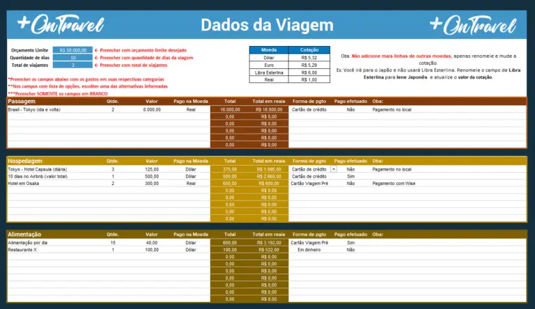 planilha de controle financeiro